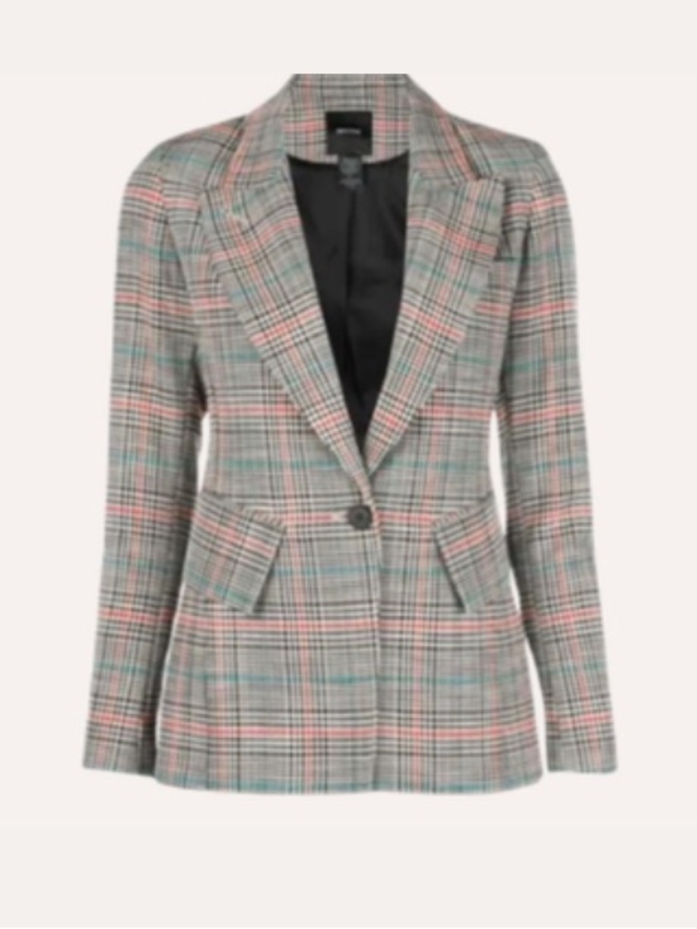 Smythe Lounge Black & Red Plaid Blazer | 4